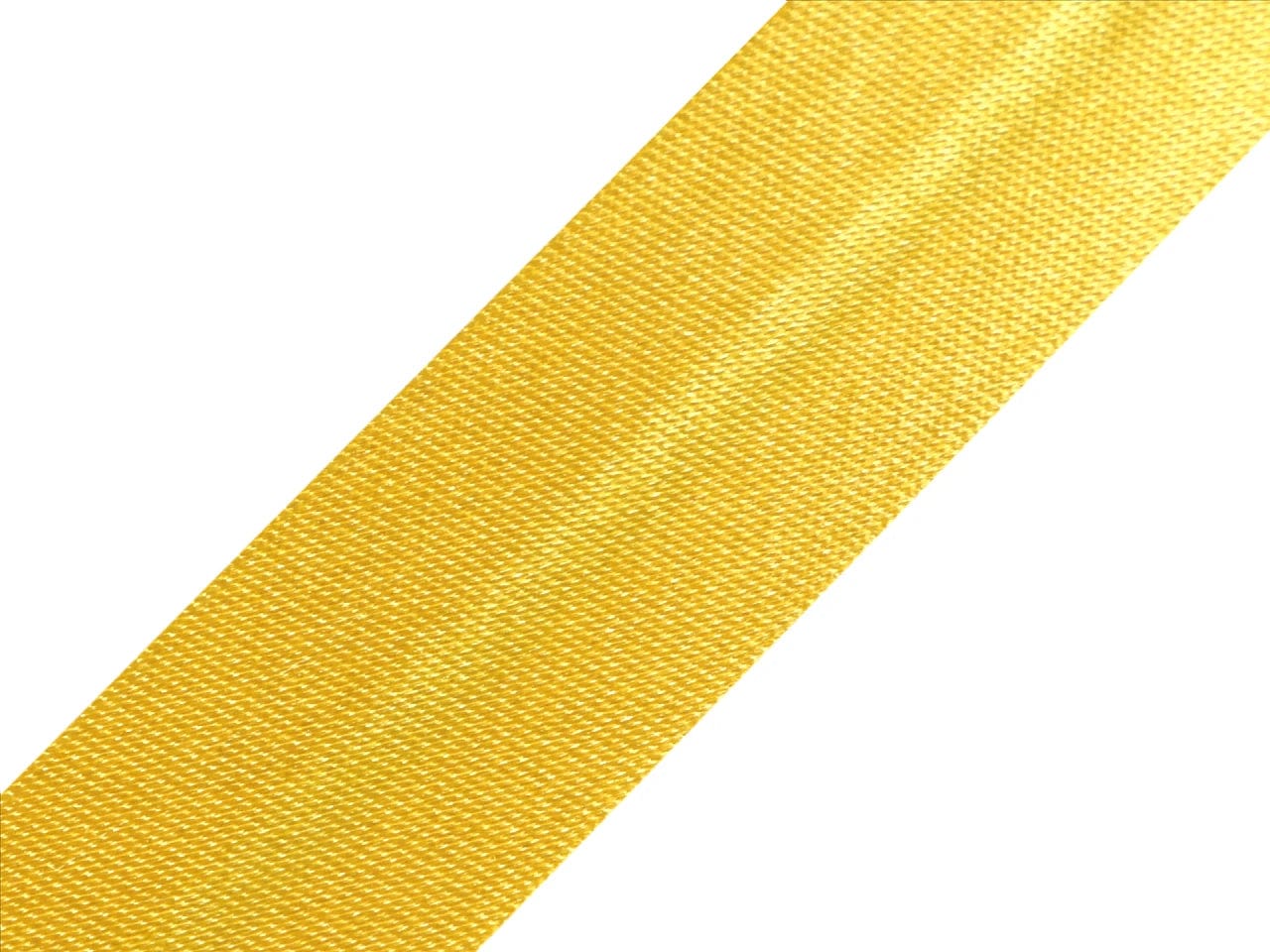 Satin bias tape 20 mm-yellow