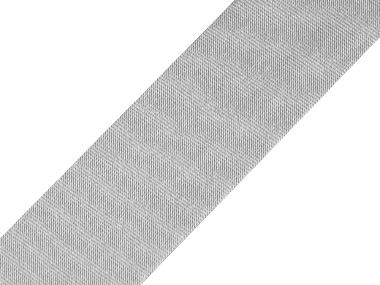 Satin bias tape 20 mm-light gray