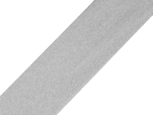 Satin bias tape 20 mm-light gray