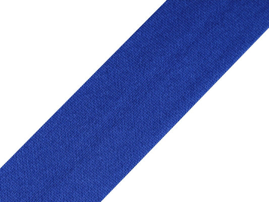 Satin bias tape 20 mm - cornflower blue