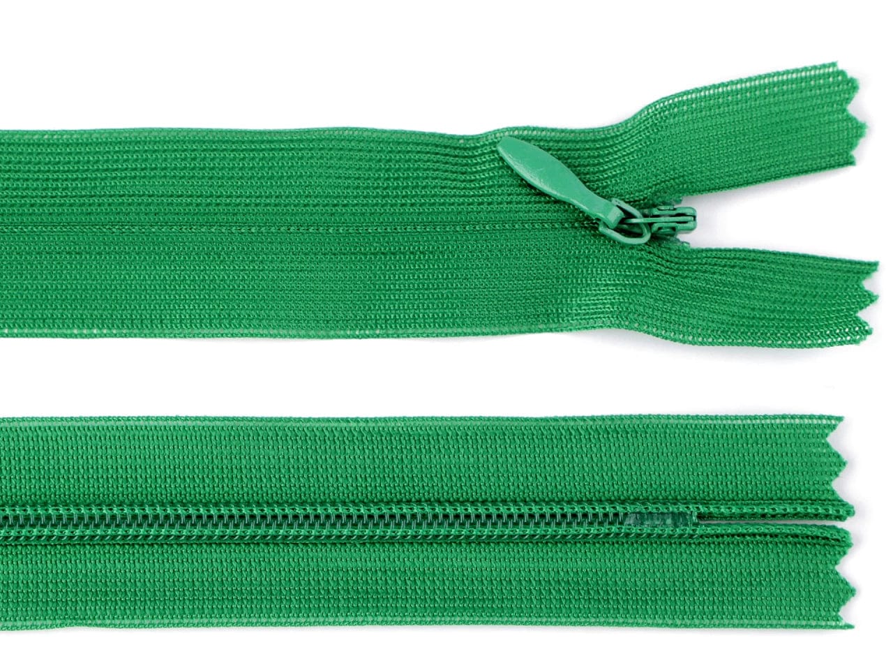 Hidden zipper-green