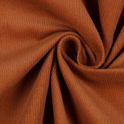 Fine cotton velvet-cognac 145 g/m²