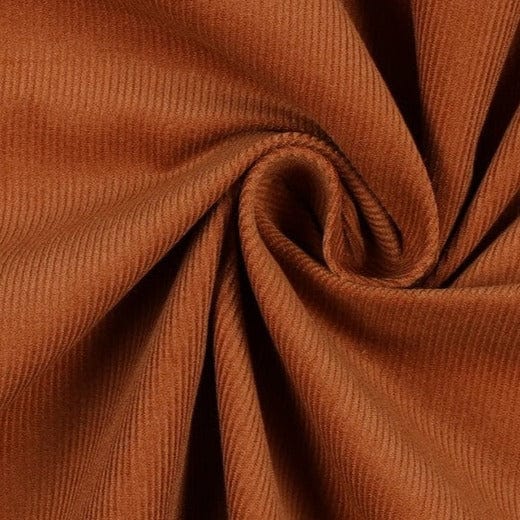 Fine cotton velvet-cognac 145 g/m²