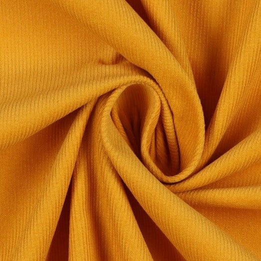 Fine cotton corduroy, honey yellow 145 g/m²