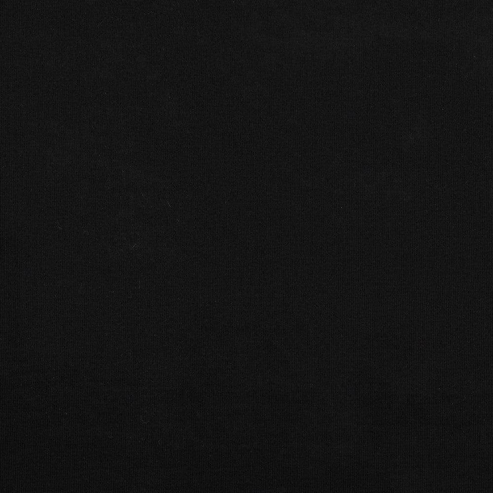 Fine black cotton corduroy 145 g/m²
