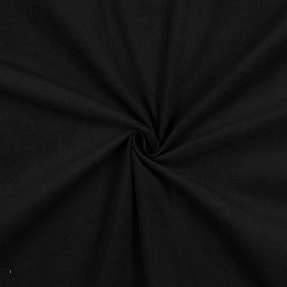 Fine black cotton velvet, 145 g/m²