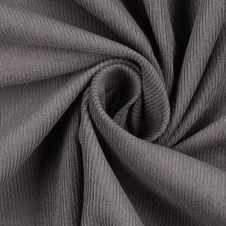Fine cotton corduroy - gray 145 g/m²