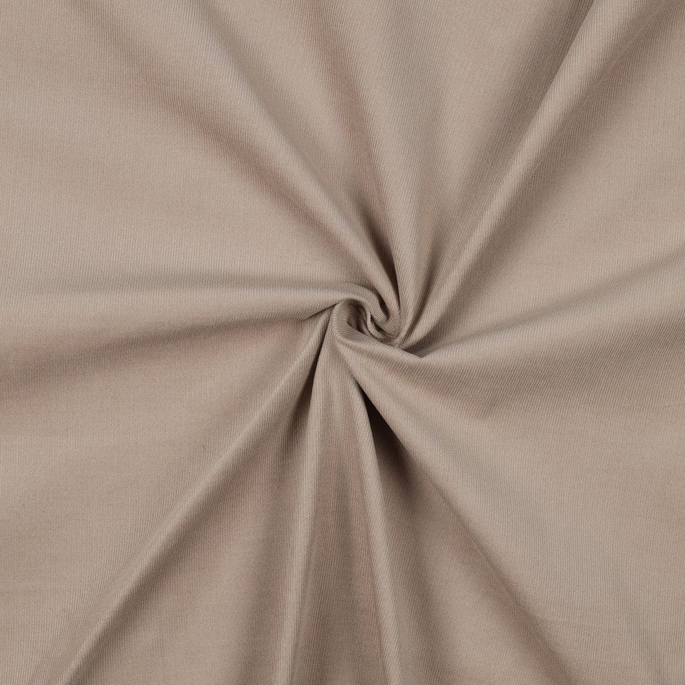 Fine cotton corduroy in sand, 145 g/m²