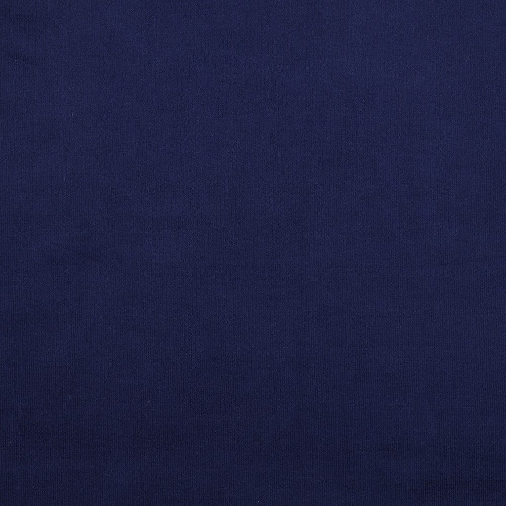 Fine cotton velvet, dark blue 145 g/m²