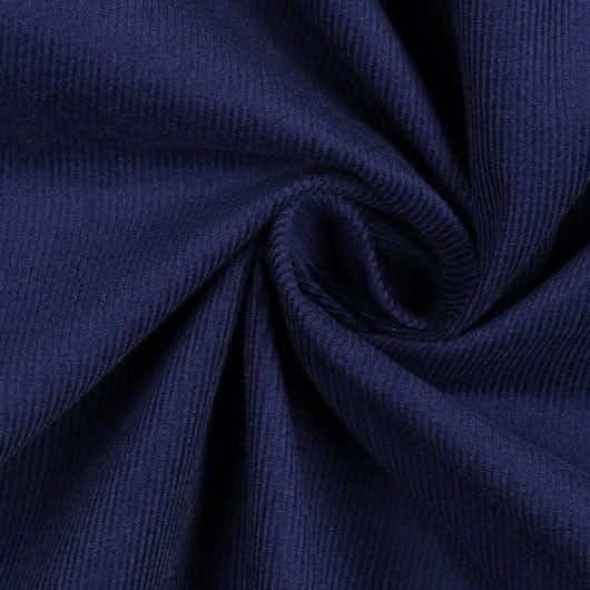 Fine cotton velvet-dark blue 145 g/m²