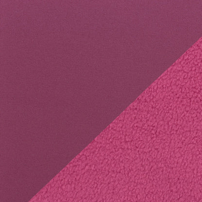 Softshell fabric - bright berry tone 300 g/m²