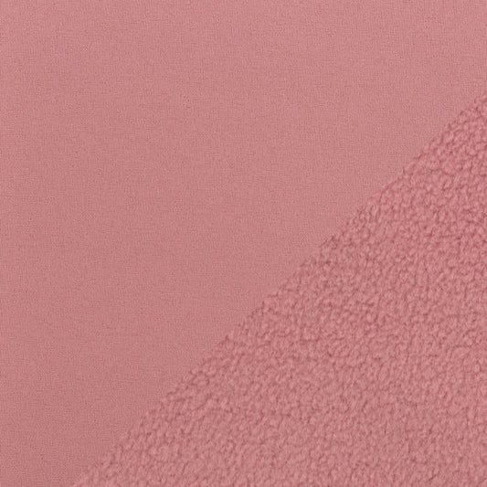 Softshell fabric - powder pink 300 g/m²