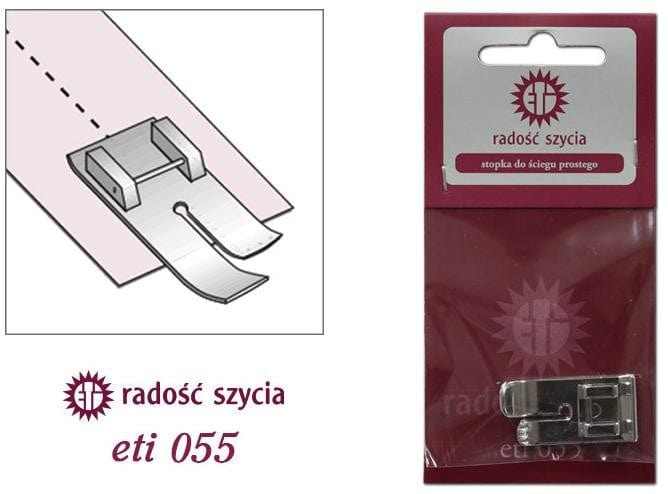 Sewing machine foot for straight stitch