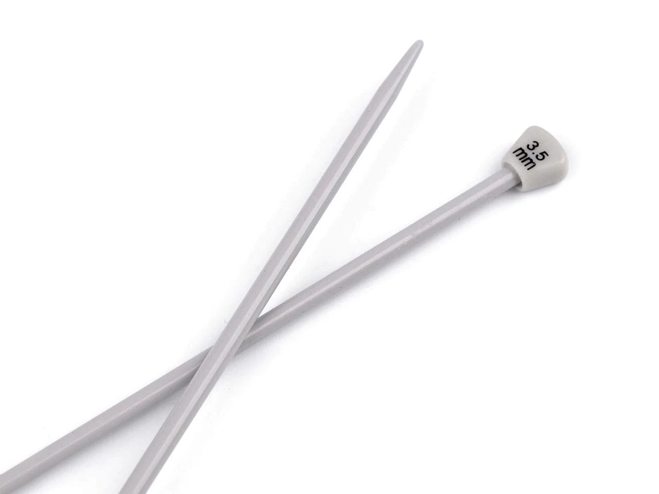 Straight aluminum knitting needles 35 cm 3.5 mm