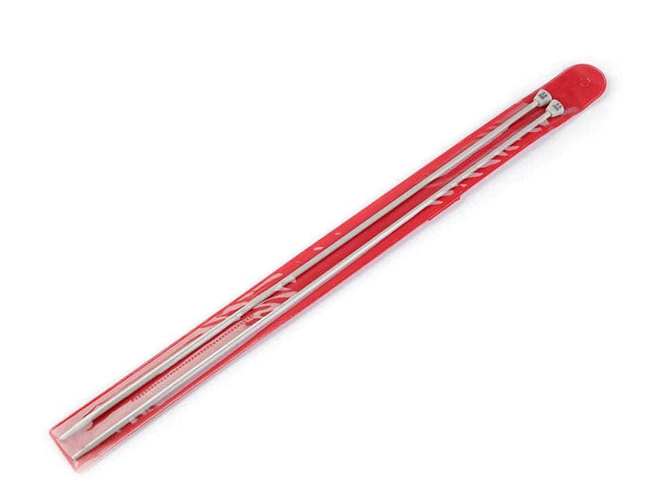 Straight aluminum knitting needles 35 cm 3.5 mm