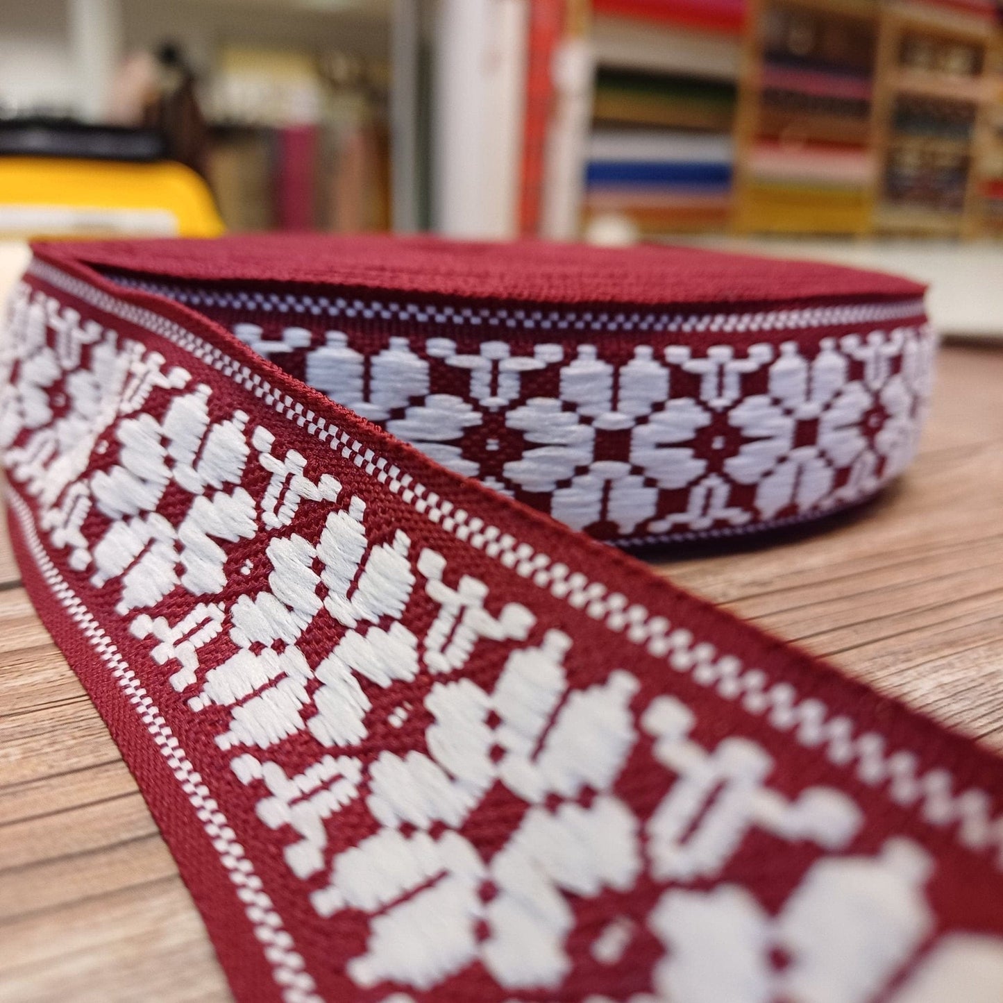 Traditional ribbon, sash 36mm-red-LV