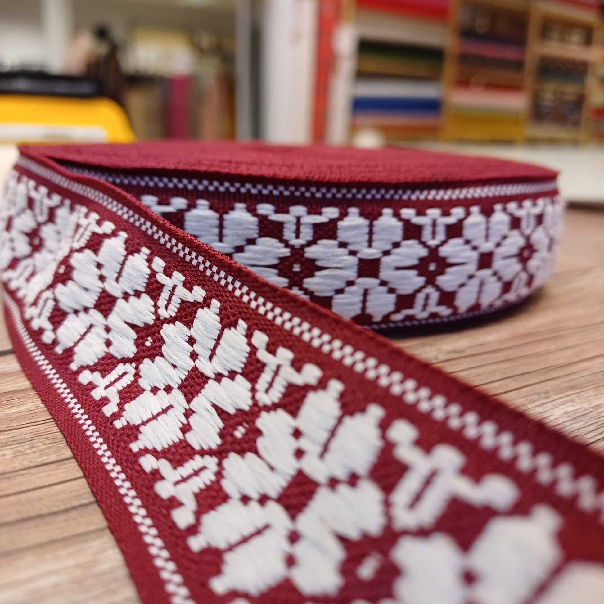Traditional ribbon, sash 36mm-red-LV