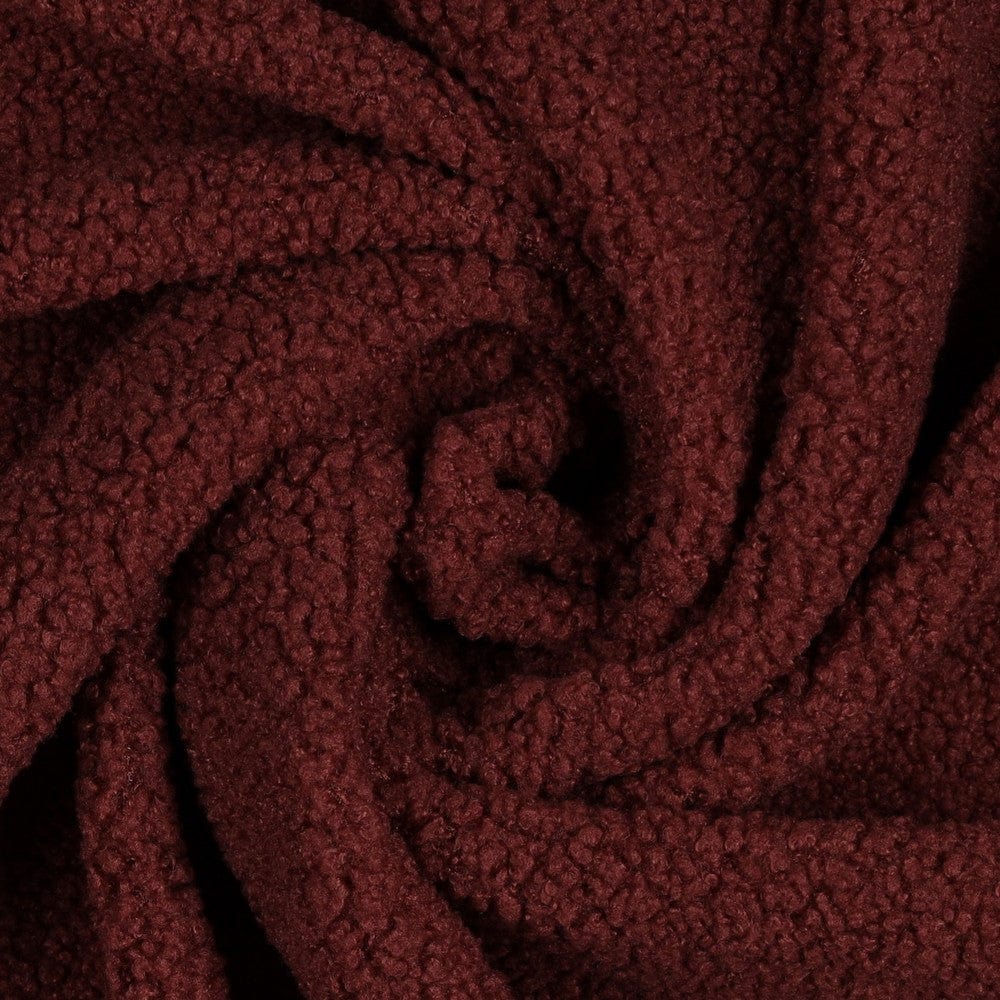 Teddy fabric-burgundy 270 g/m²