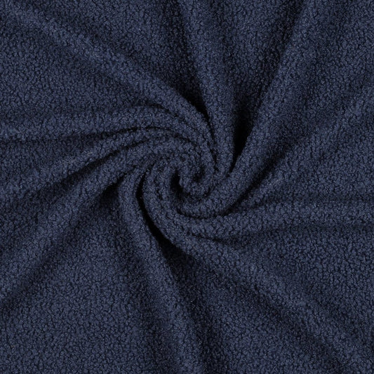 Teddy fabric - denim blue 270 g/m²