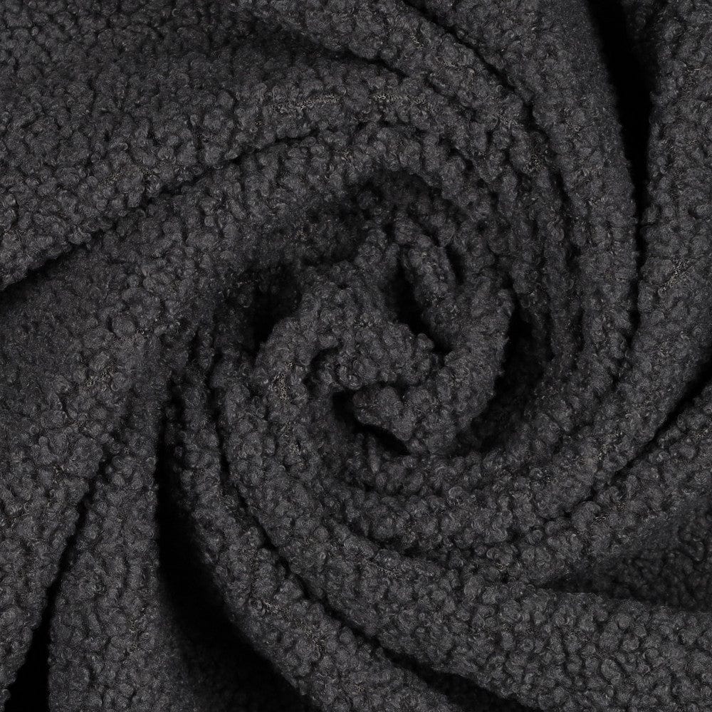 Grey teddy fabric 270 g/m²