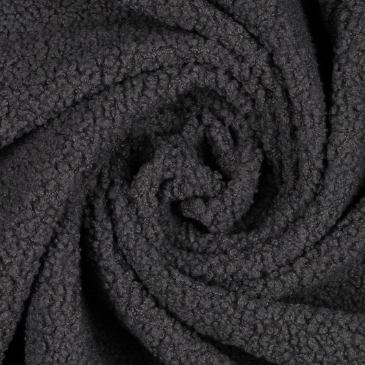 Grey teddy fabric 270 g/m²