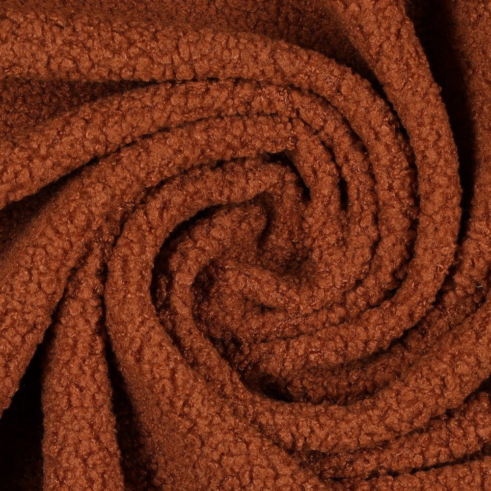 Teddy fabric, rust tone 270 g/m²