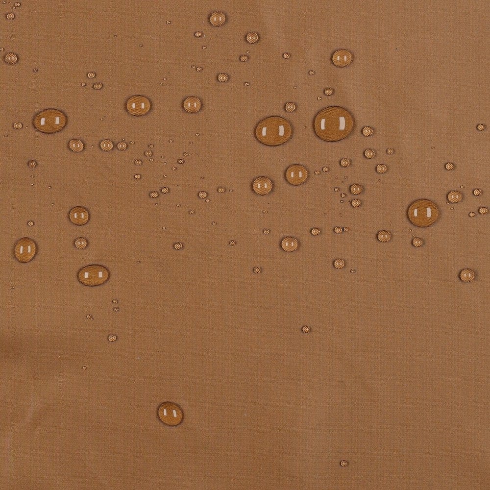 Waterproof raincoat fabric - walnut brown 70 g/m²