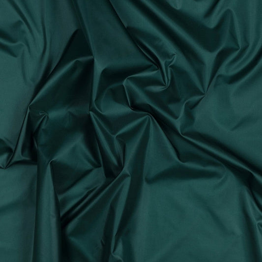 Water-resistant raincoat fabric - dark green 70 g/m²