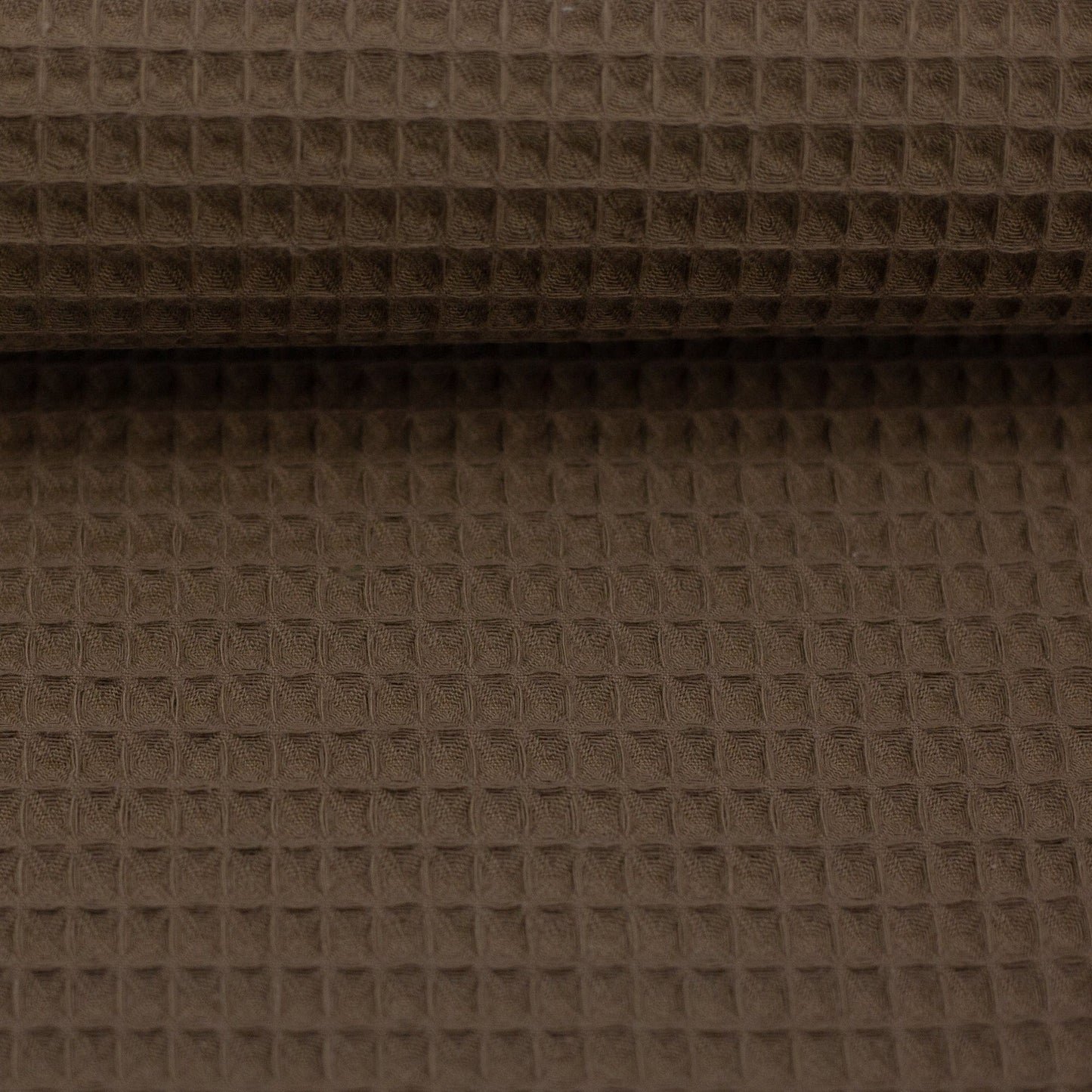 Waffle fabric-brown 230 g/m²