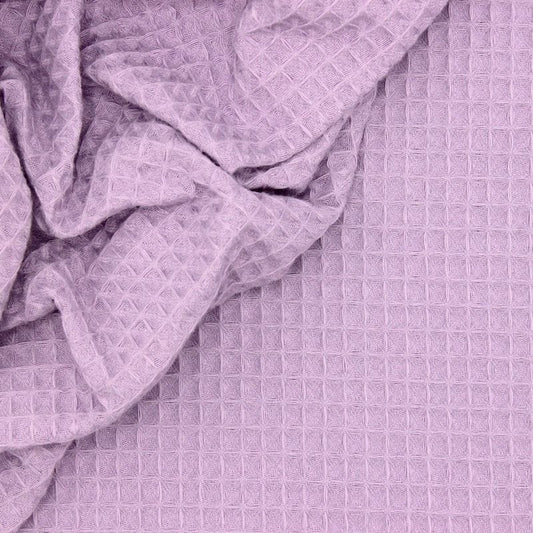 Waffle fabric, lilac purple 230 g/m²