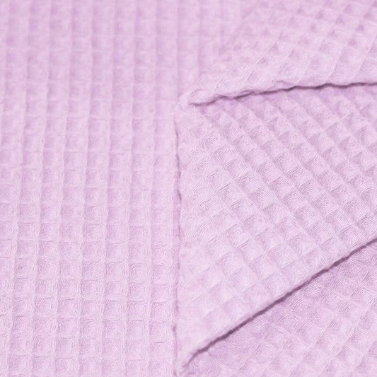 Waffle fabric - lilac purple 230 g/m²