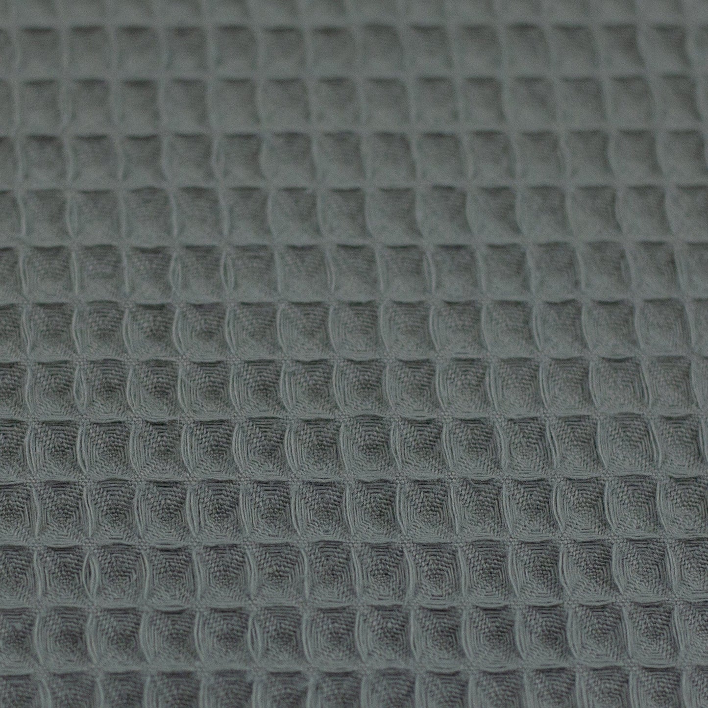 Waffle fabric - smoky green 230 g/m²