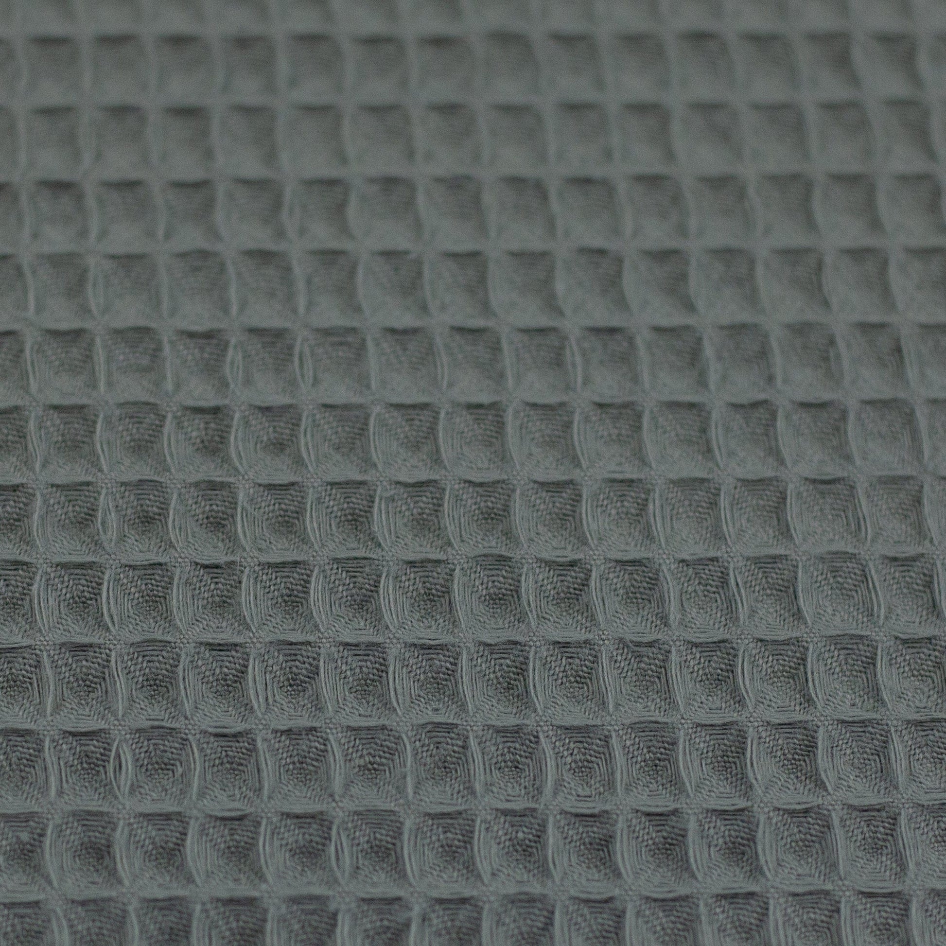 Waffle fabric - smoky green 230 g/m²