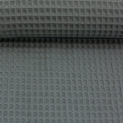 waffle fabric, smoky green 230 g/m²