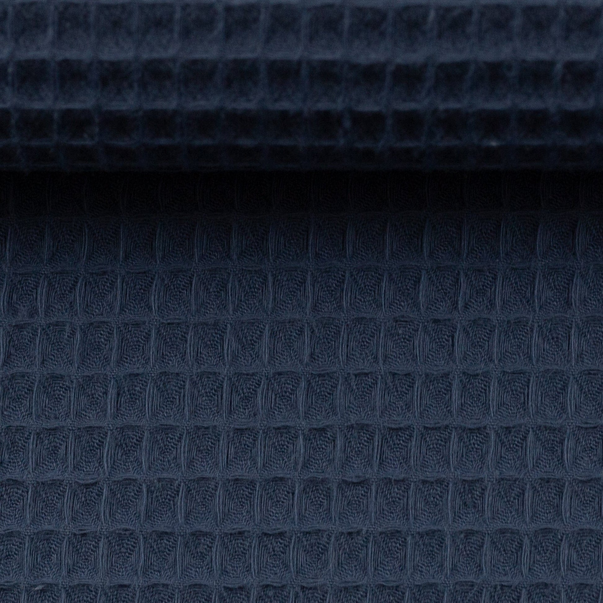 Waffle fabric-denim blue 230 g/m²