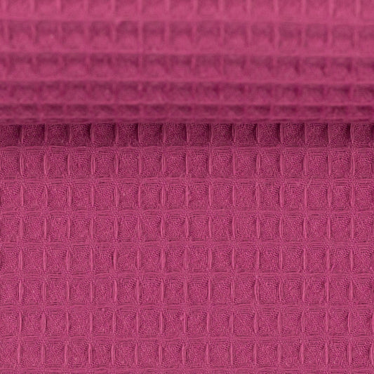 Waffle fabric - fuchsia 230 g/m²