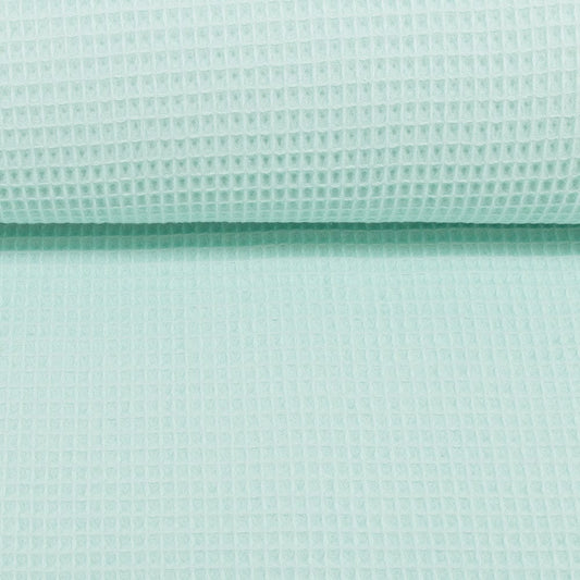 Waffle fabric - mint 230 g/m²