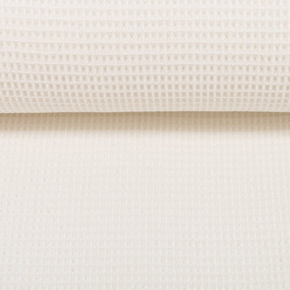 Waffle fabric, milk white 230 g/m²