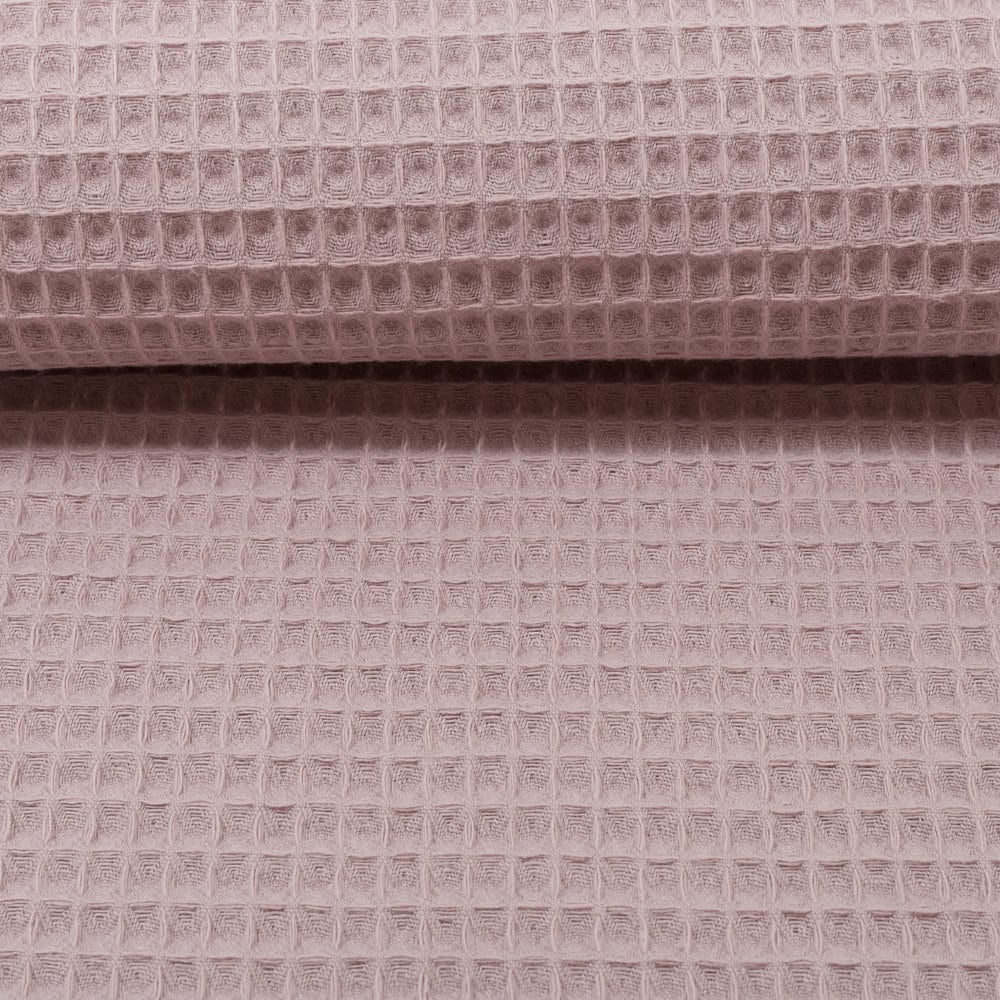 Waffle fabric - pinkish beige 230 g/m²