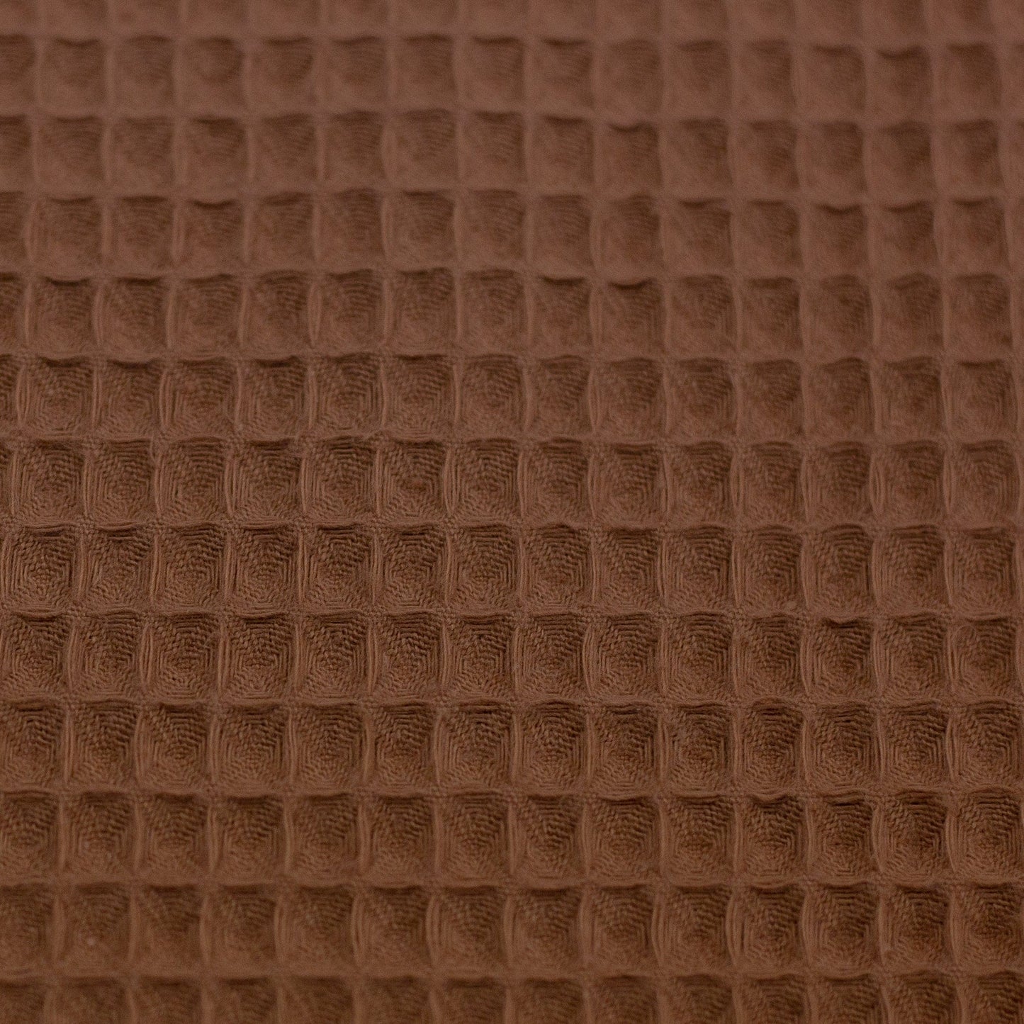 Waffle fabric-terracotta 230 g/m²