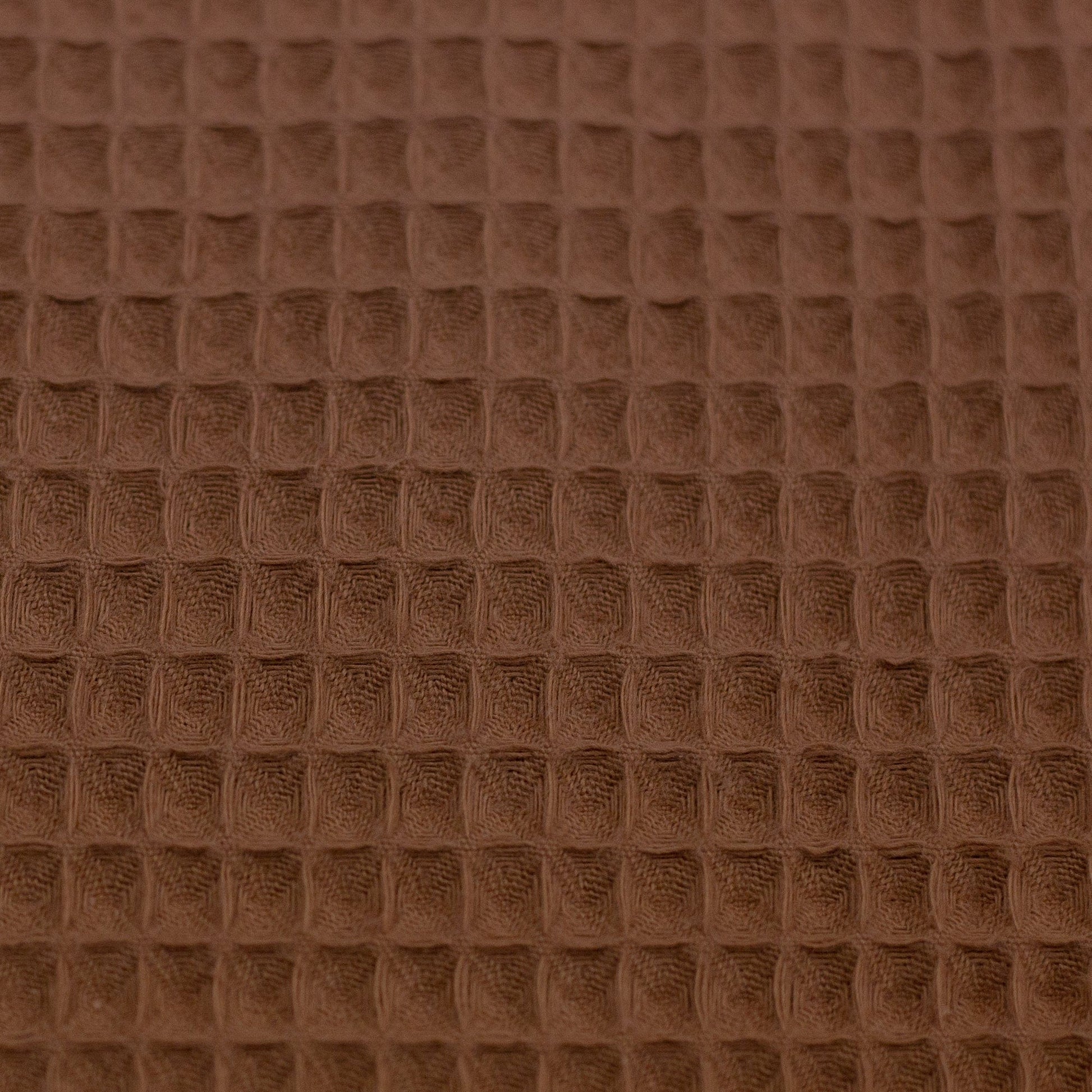 Waffle fabric-terracotta 230 g/m²