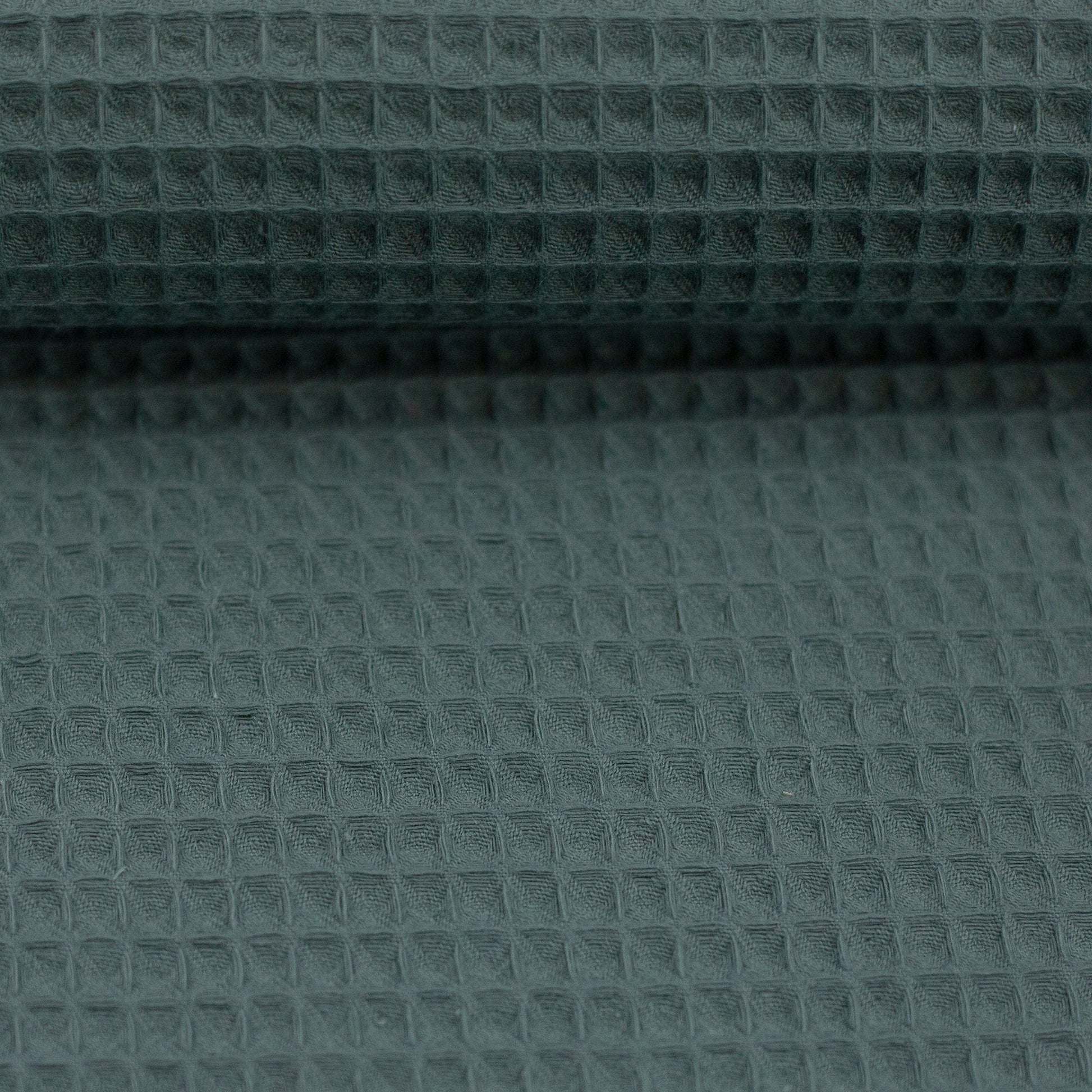 Waffle fabric, dark gray-green 230 g/m²