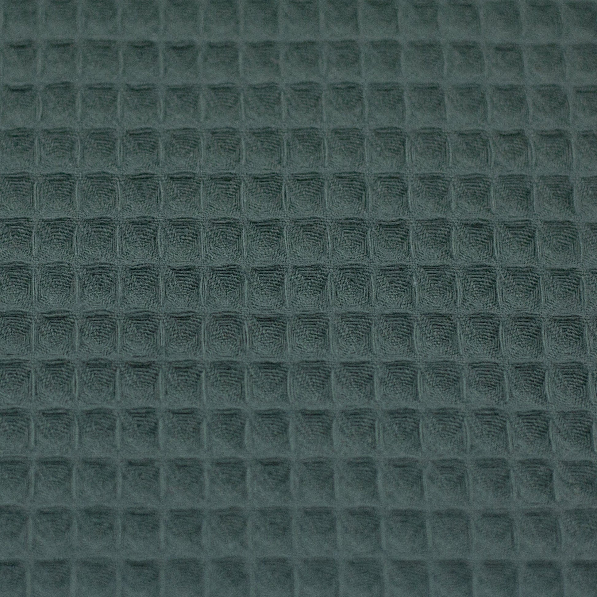 Waffle fabric, dark grey-green 230 g/m²