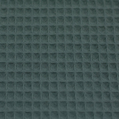 Waffle fabric, dark grey-green 230 g/m²