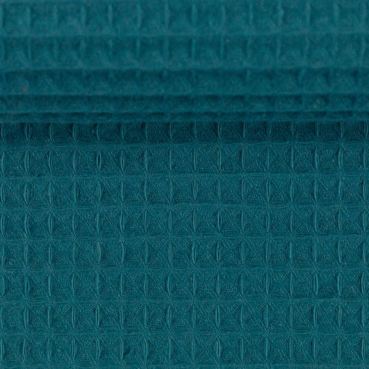 Waffle fabric - teal (Teal) 230 g/m²