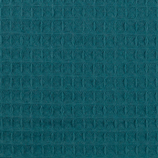 Waffle fabric-teal (Teal) 230 g/m²