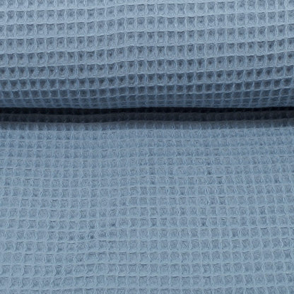 Waffle fabric, blue-grey 230 g/m²