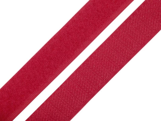 Velcro ribbon 2 cm-red strawberry
