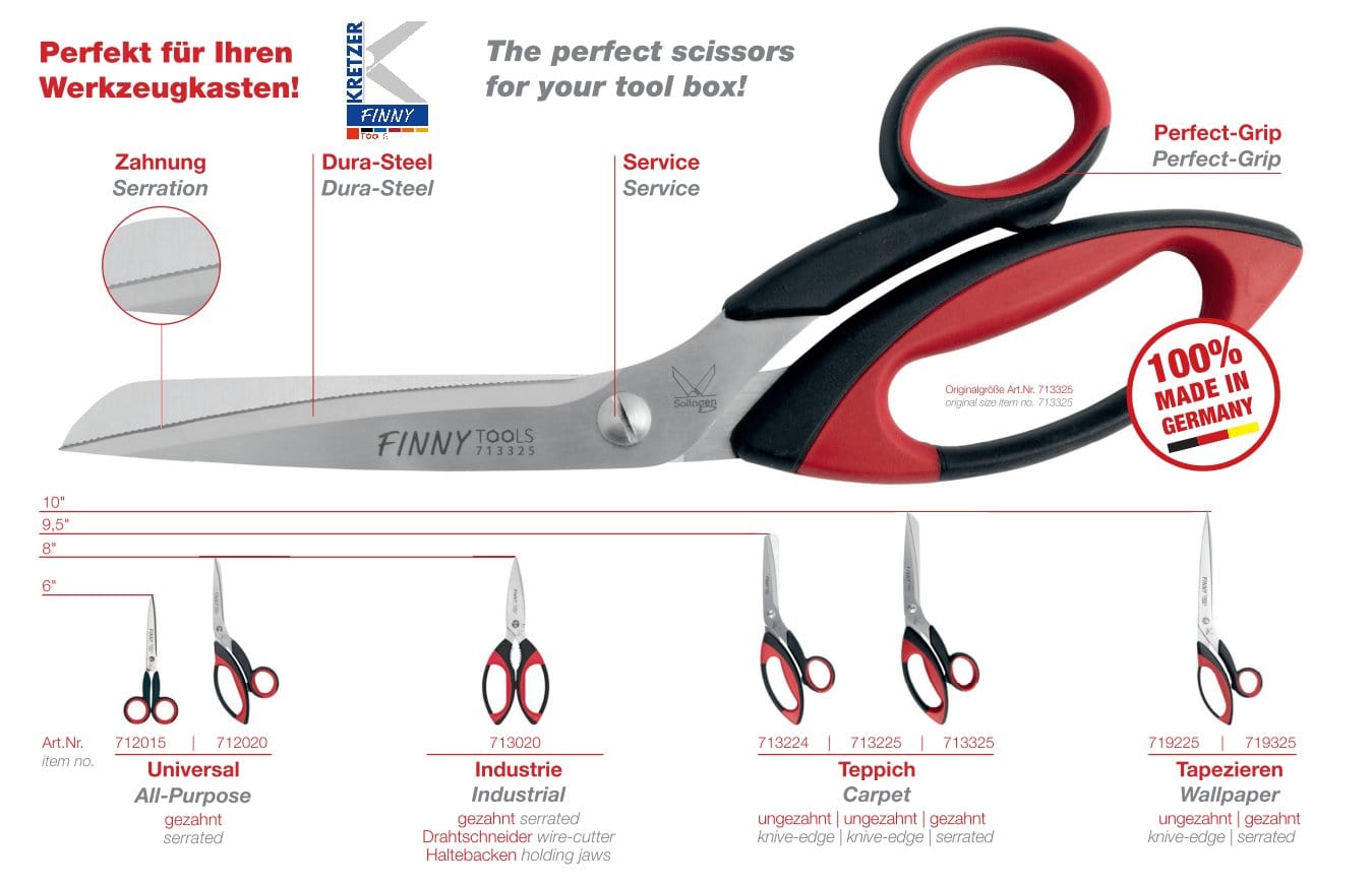 "Zig Zag" fabric scissors KRETZER FINNY CLASSIC